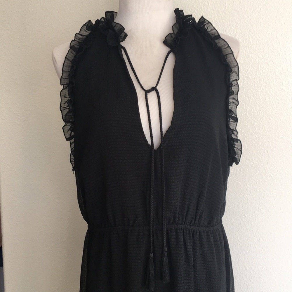 Black boho style dress
